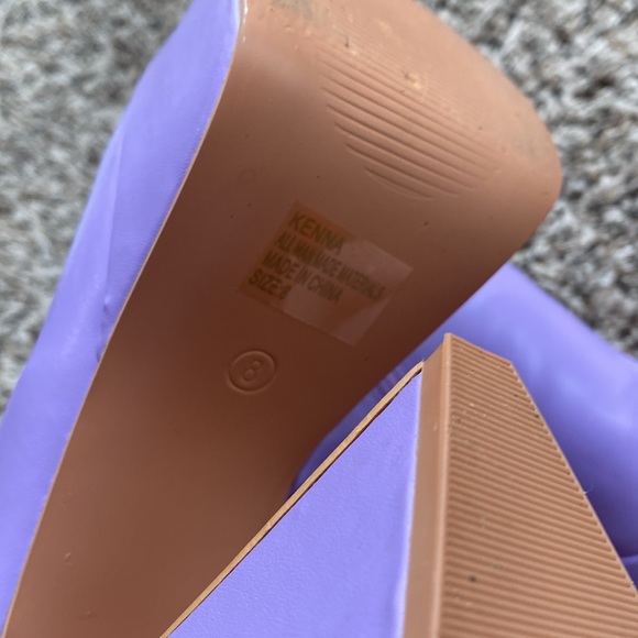 DOLLS KILL Lilac That Mystique Platform Boots Vegan Leather Size 8 Daphne Blake - Picture 9 of 9